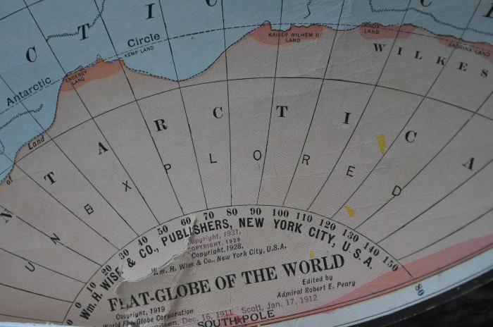 Very cool round double-sided world map from 1931.