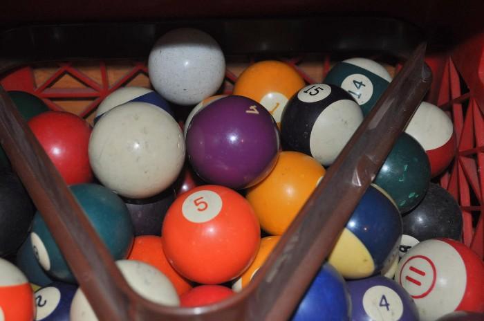 Pool/billiard balls... lots of them!