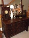 Oak dresser with mirror