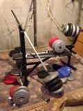 Weight bench & weights