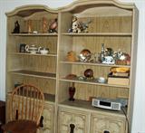 2 section vintage wall unit