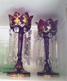 cranberry candlesticks