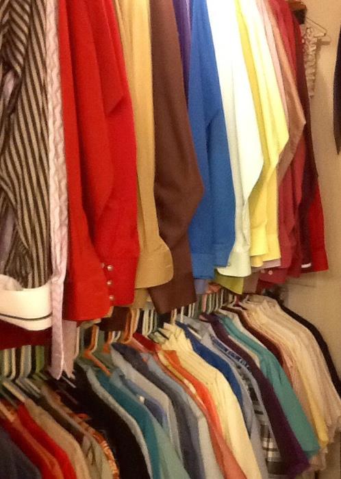 Big and Tall men's dress and casual shirts.  Short and long sleeved