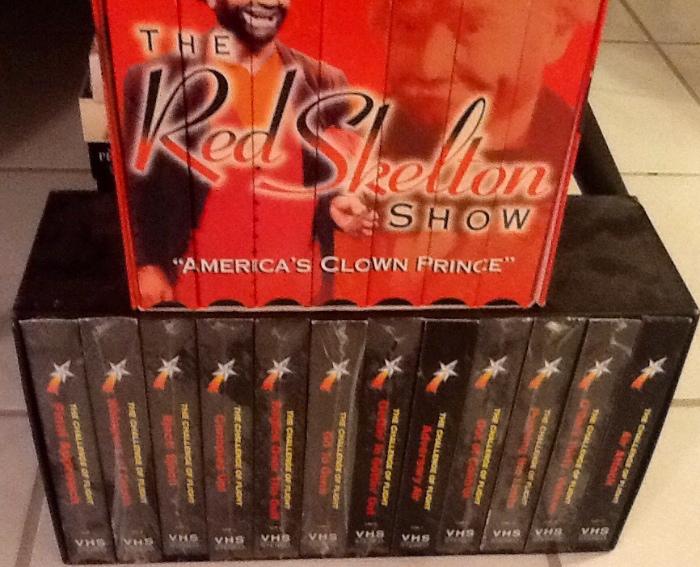Red Skelton Show VCR collection and The Challenge of Flight collection