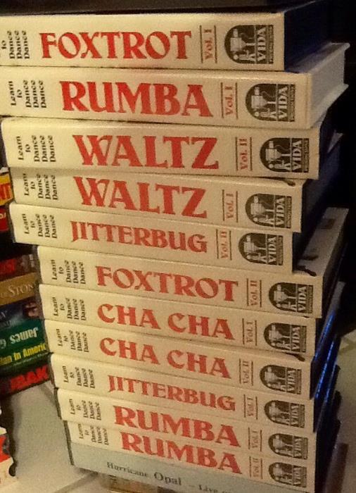 Foxtrot, Jitterbug, Waltz, Rumba, ChaCha VCR instructional set 