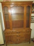 French provincial china cabinet