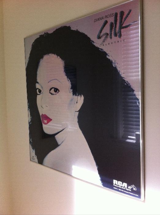 Large square Diana Ross "Silk" poster, RCA.