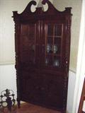 pair of corner cabinets