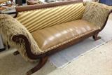 leather settee