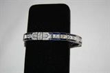 Tiffany diamond and sapphire art deco bracelet