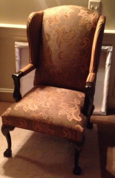 Formal chair never sat in; two years old; nice show piece