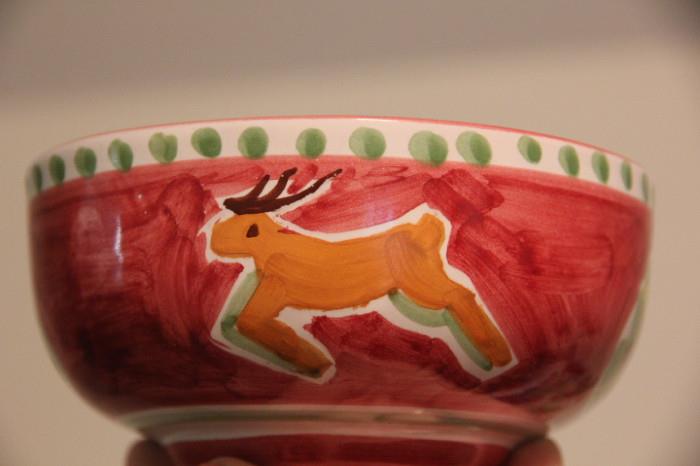 set of Vietri christmas dishes