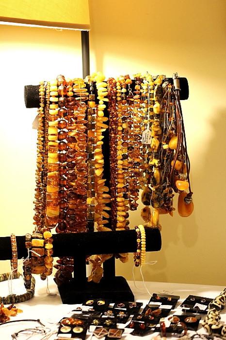 Amber jewelry collection (some Butterscotch amber)