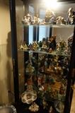 LARGE COLLECTION OF VINTAGE AND OLDER HAND MADE MUD FIGURES ALL IN EXCELLENT CONDITION
