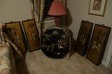 SOME OF MANY ORIENTAL ART PIECES