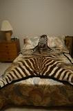 REAL ZEBRA SKIN RUG ALWAYS HUNG ON WALL EXCELLENT CONDITION