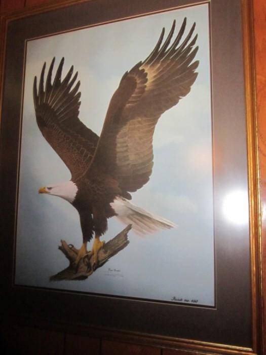 Ray Harm eagle print