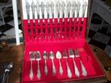 gorgeous full set of silver plate flatware
