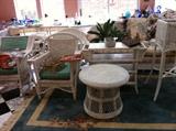 tons of vintage white wicker