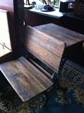 old time school desk--