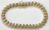 10KT GOLD BRACELET WITH DIAMONDS. 2 CTTW. DIAMONDS.