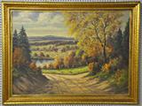 Lg. Oil on Canvas Painting by Helio Wernegreen.