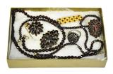 Lot of Mostly Antique Garnet Jewelry.
