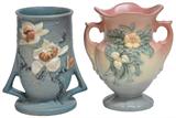 Roseville Vase and Hull Art Vase (Sold as One Lot).