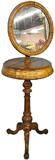 Antq. Shaving Stand w/Round Mirror.