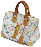 White Louis Vuitton Purse w/Original Bag.