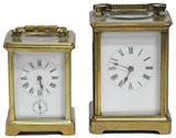 Two Antique Carriage Clocks.