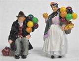 2 ROYAL DOULTON FIGURINES - BALLOON MAN & WOMAN.