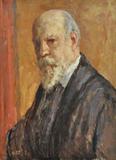 Oil on Canvas Portrait Painting attr. to Henri Farre.