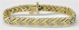 14KT DIAMOND BRACELET.