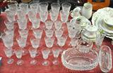 35 PCS. WATERFORD CRYSTAL STEMWARE.