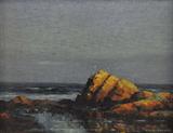 Sgd. Francis Dixon Small Oil on Canvas Painting.