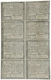 Uncut Sheet of Continental Currency, Rhode Island, 1780.