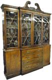 Beautiful Mahogany Bubble-Glass Breakfront. We are Told by the Consignor that this is Made by the Baker Furn. Co., but there is no Tag on it.