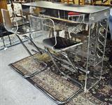 Lucite Bar w/2 Lucite Stools.
