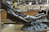 Lg. Bronze Nude Woman Table or Sculpture.