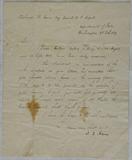 Hand-Written Letter Signed by John Quincy Adams (Partly Written in His Own Hand).