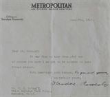 TEDDY ROOSEVELT AUTOGRAPHED LETTER.