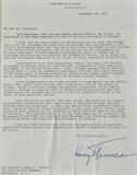 HARRY S. TRUMAN AUTOGRAPHED LETTER.
