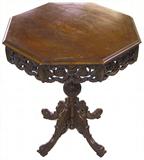 Nice Antique Carved Lamp Table.