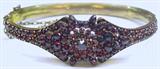 Antique Garnet Bangle Bracelet.