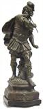 Antq. Spelter Figure of Warrior