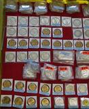 Wide-Angle Photo of Coins.