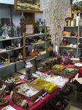 Wide-Angle Photo of Shelf & Table Items.