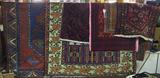 Wide-Angle Photo of Oriental Rugs.