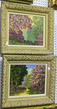 2 OIL ON BOARD FLORAL PAINTINGS SGD. L. RODOWICZ. THESE MEASURE 10 1/2" X 13 1/2".